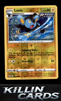 Reverse Holofoil Luxio 047/163 Pokemon Uncommon SWSH05: Battle Styles Card NM