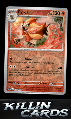 Reverse Holofoil Pyroar - 032/193 032/193 Pokemon Uncommon SV02: Paldea Evolved
