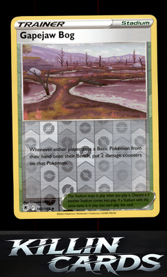 Reverse Holofoil Gapejaw Bog 142/189 Pokemon Uncommon SWSH10: Astral Radiance Ca