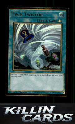 1st Edition Twin Twisters MGED-EN043 YuGiOh Premium Gold Rare Maximum Gold: El D
