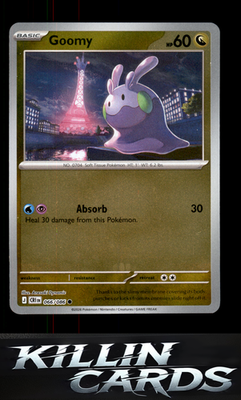 Reverse Holofoil Goomy 066/086 Pokemon Common ME04: Chaos Rising Card NM