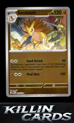 Reverse Holofoil Sandslash 069/132 Pokemon Common ME01: Mega Evolution Card NM