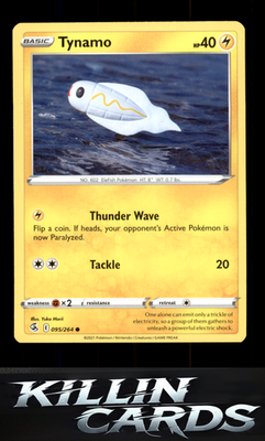 Tynamo 095/264 Pokemon Common SWSH08: Fusion Strike Card NM