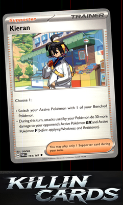 Kieran - 154/167 154/167 Pokemon Uncommon SV06: Twilight Masquerade Card NM