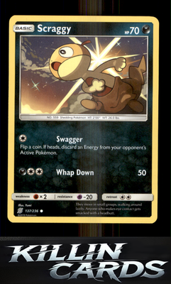 Scraggy 137/236 Pokemon Common SM - Unified Minds Card NM