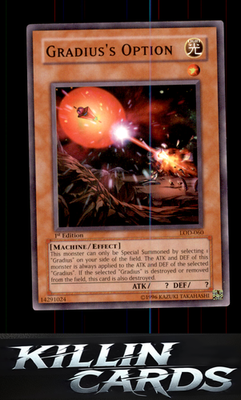 1st Edition Gradius's Option LOD-060 YuGiOh Common Legacy of Darkness Card NM