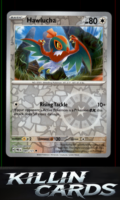 Reverse Holofoil Hawlucha 089/131 Pokemon Uncommon SV: Prismatic Evolutions Card