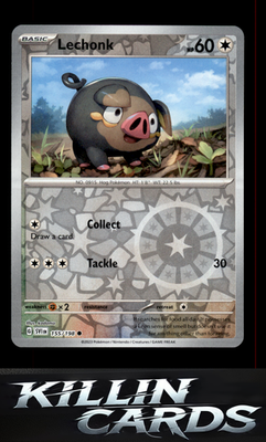 Reverse Holofoil Lechonk - 155/198 155/198 Pokemon Common SV01: Scarlet & Violet