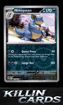 Reverse Holofoil Nidoqueen 031/165 Pokemon Uncommon SV: Scarlet & Violet 151 Car