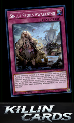 1st Edition Sinful Spoils Awakening SUDA-EN069 YuGiOh Super Rare Supreme Darknes