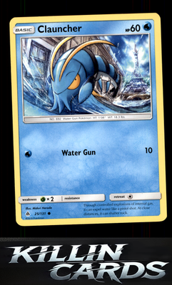 Clauncher 25/131 Pokemon Common SM - Forbidden Light Card NM