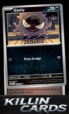 Reverse Holofoil Gastly 054/094 Pokemon Common ME02: Phantasmal Flames Card NM