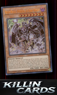 1st Edition Reign-Beaux, Overking of Dark World SR13-EN001 YuGiOh Ultra Rare Str