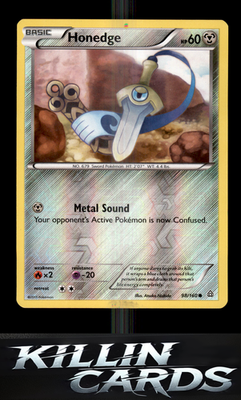 Reverse Holofoil Honedge 98/160 Pokemon Common XY - Primal Clash Card NM