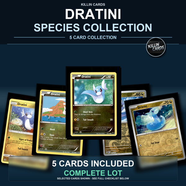 Pokemon TCG Dratini Species Collection 5 Different Cards