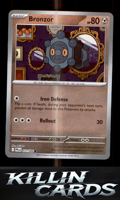 Reverse Holofoil Bronzor 071/094 Pokemon Common ME02: Phantasmal Flames Card NM