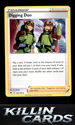 Digging Duo 126/159 Pokemon Uncommon SWSH: Crown Zenith Card NM