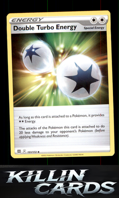 Double Turbo Energy 151/172 Pokemon Uncommon SWSH09: Brilliant Stars Card NM