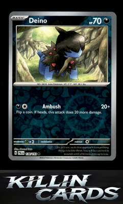 Reverse Holofoil Deino 138/193 Pokemon Common SV02: Paldea Evolved Card NM