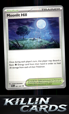 Moonlit Hill 081/091 Pokemon Uncommon SV: Paldean Fates Card NM