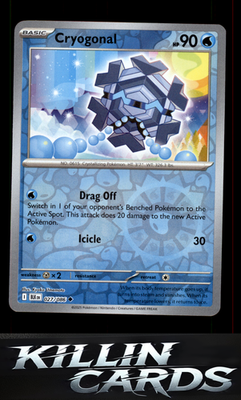 Reverse Holofoil Cryogonal 027/086 Pokemon Uncommon SV: Black Bolt Card NM
