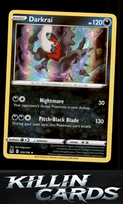 Darkrai 120/196 Pokemon Holo Rare SWSH11: Lost Origin Card NM