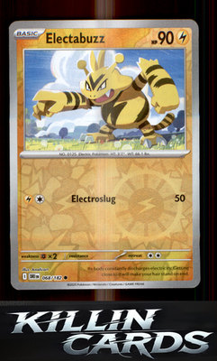 Reverse Holofoil Electabuzz 068/182 Pokemon Common SV10: Destined Rivals Card NM
