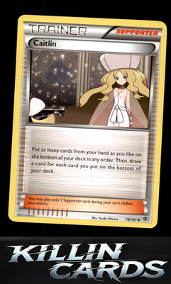 Caitlin 78/101 Pokemon Uncommon Plasma Blast Card LP