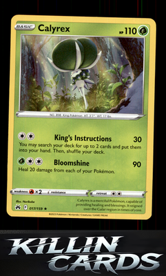 Calyrex 017/159 Pokemon Holo Rare SWSH: Crown Zenith Card NM