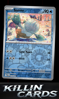 Reverse Holofoil Snover 059/182 Pokemon Common SV10: Destined Rivals Card NM