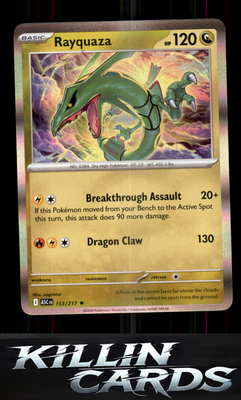 Rayquaza 153/217 Pokemon Rare ME: Ascended Heroes Card NM