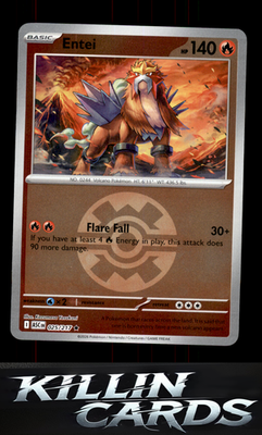 Reverse Holofoil Entei (Quick Ball) 025/217 Pokemon Rare ME: Ascended Heroes Car