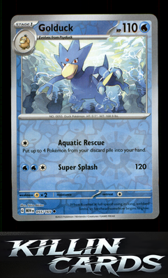 Reverse Holofoil Golduck 055/165 Pokemon Uncommon SV: Scarlet & Violet 151 Card