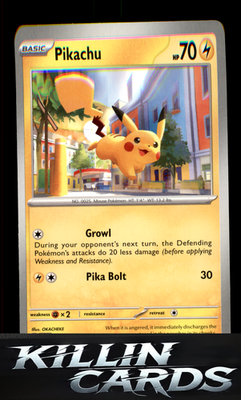 Pikachu - 025/165 025/165 Pokemon Common SV: Scarlet & Violet 151 Card NM