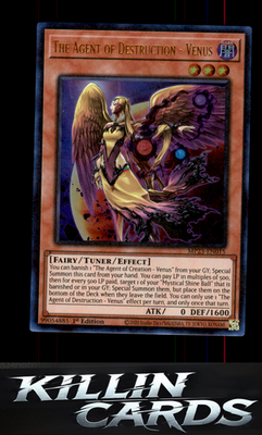 1st Edition The Agent of Destruction - Venus MP23-EN015 YuGiOh Ultra Rare 25th A