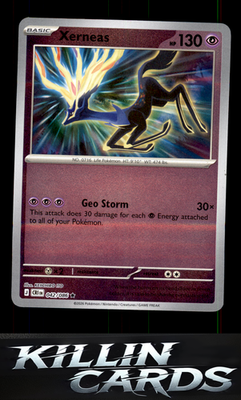 Reverse Holofoil Xerneas - 042/086 042/086 Pokemon Rare ME04: Chaos Rising Card