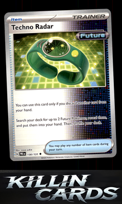 Techno Radar 130/131 Pokemon Uncommon SV: Prismatic Evolutions Card NM