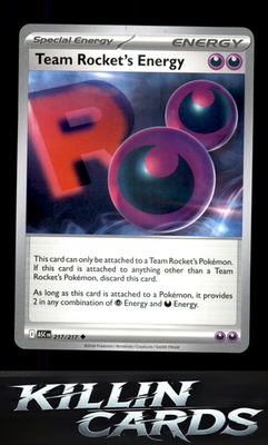 Team Rocket's Energy 217/217 Pokemon Uncommon ME: Ascended Heroes Card NM