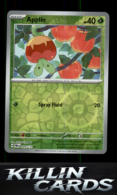 Reverse Holofoil Applin 009/131 Pokemon Common SV: Prismatic Evolutions Card NM