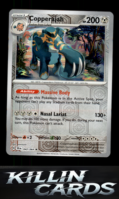 Reverse Holofoil Copperajah 042/064 Pokemon Rare SV: Shrouded Fable Card NM