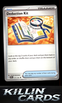 Deduction Kit 171/191 Pokemon Uncommon SV08: Surging Sparks Card NM
