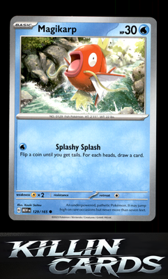 Magikarp 129/165 Pokemon Common SV: Scarlet & Violet 151 Card NM