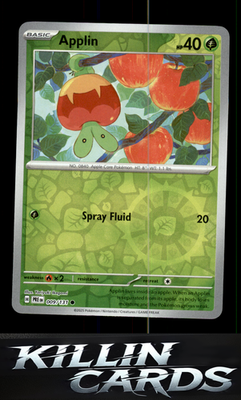 Reverse Holofoil Applin 009/131 Pokemon Common SV: Prismatic Evolutions Card NM