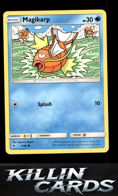 Magikarp 15/68 Pokemon Common Hidden Fates Card NM