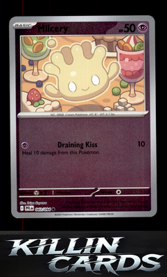 Reverse Holofoil Milcery 043/094 Pokemon Common ME02: Phantasmal Flames Card NM
