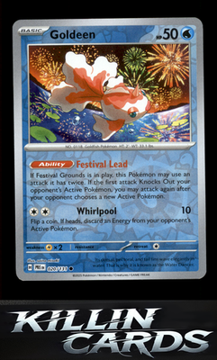 Reverse Holofoil Goldeen 020/131 Pokemon Common SV: Prismatic Evolutions Card NM