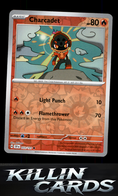 Reverse Holofoil Charcadet - 033/191 033/191 Pokemon Common SV08: Surging Sparks