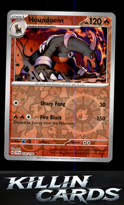 Reverse Holofoil Houndoom - 034/198 034/198 Pokemon Common SV01: Scarlet & Viole