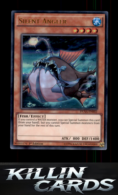 1st Edition Silent Angler DUSA-EN002 YuGiOh Ultra Rare Duelist Saga Card NM