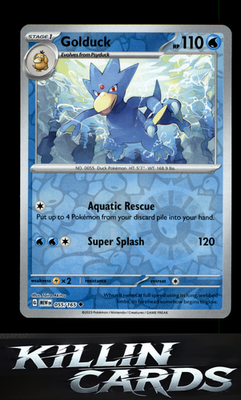 Reverse Holofoil Golduck 055/165 Pokemon Uncommon SV: Scarlet & Violet 151 Card